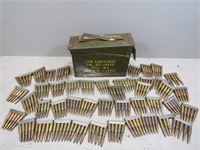 Metal Military Ammo Can Containing (217 Rounds)