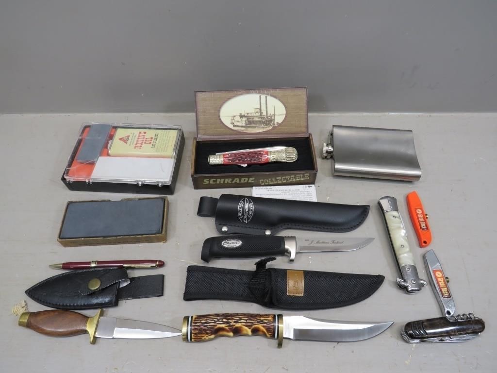 Modern Fixed Blade and Folding Knives Including a