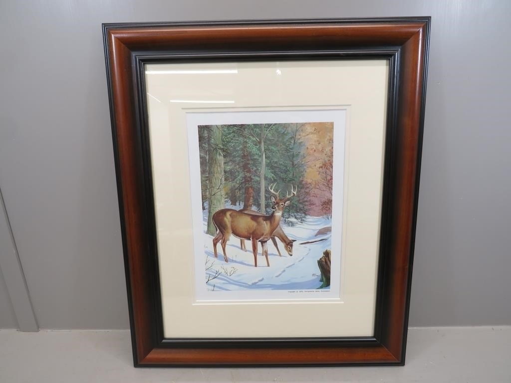 Framed Ned Smith 1975 PA Game Commission