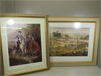 (2) Framed Civil War Prints, “The Last Meeting –