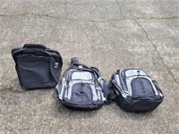 (2) DELL Laptop Backpacks & Rolling Luggage