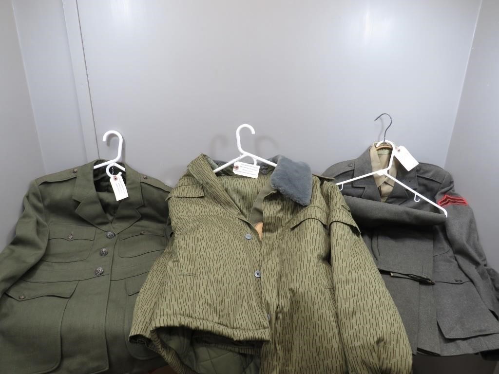 (3) Military Uniforms – Cold War Era East German