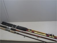 (4) Vintage Casting Rods – Shakespeare Ugly Stick