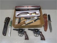 (2) Italian .22 Cal. Starter Pistols and a