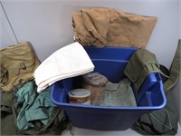 Large Tote of US Military Gear and Apparel – WWII