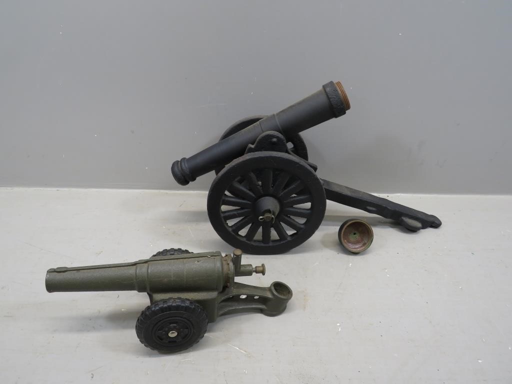 (2) Cast Iron Cannons – 1940’s era Premier Big