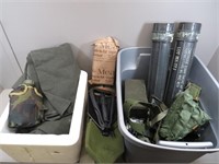 US Military Gear – sleeping pad, wool blankets,