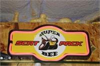Lighted Super Bee Sign Approx 18W