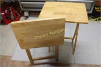 2 Folding Wooden Tables