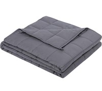 WEIGHTED BLANKET FOR ADULT (15 LBS, 48"X72", GREY)