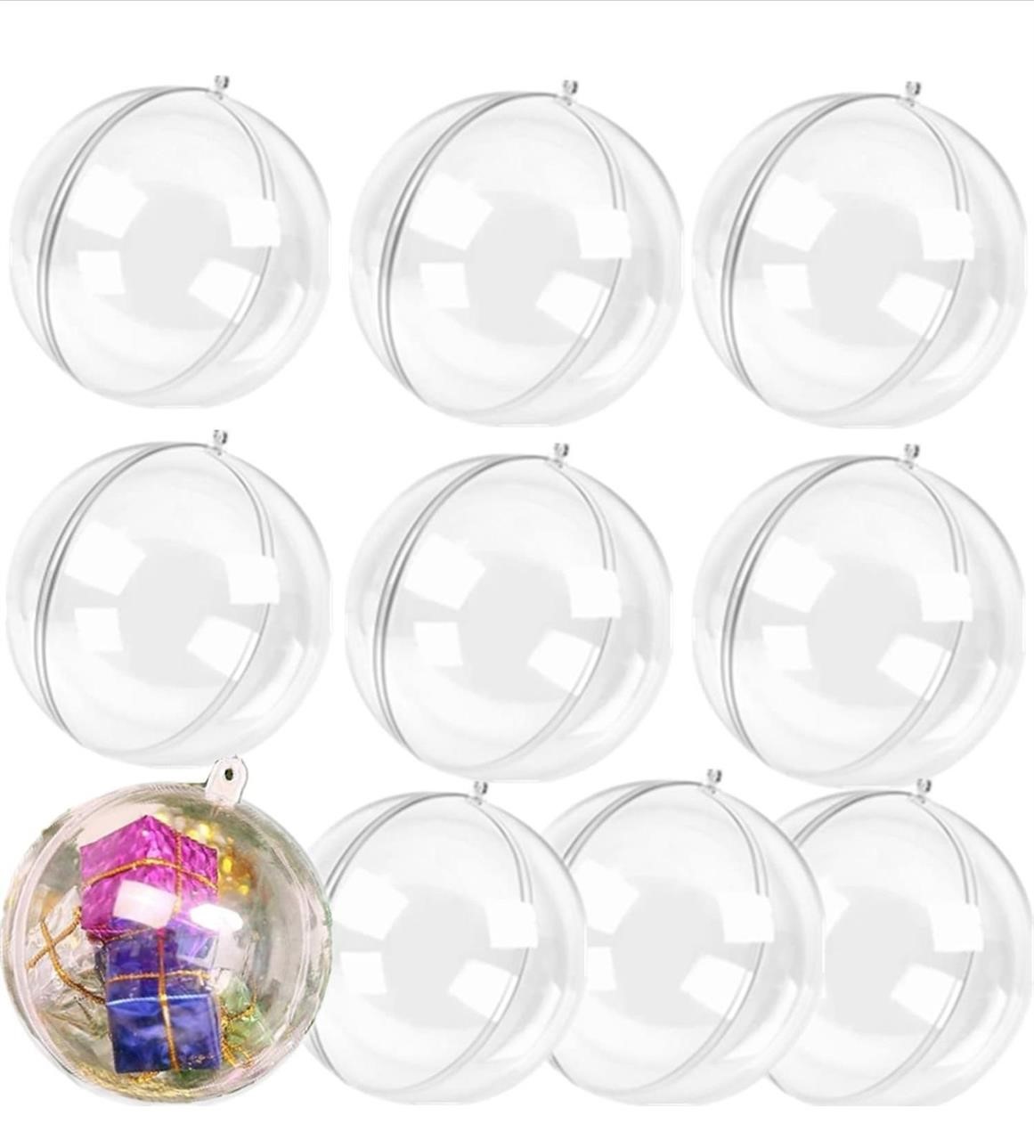 ($39) Clear Fillable Plastic Ball Ornaments