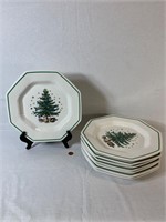 Nikko Christmastime Set Of Eight Plates