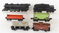 LIONEL 226E LOCOMOTIVE, TENDER & 4 CARS