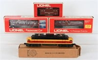 LIONEL 2351 ENGINE, & 3 CARS w/ BOXES