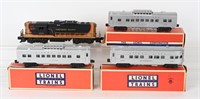 LIONEL 2349, & 3 PASSENGER CARS w/ BOXES