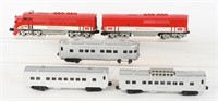 LIONEL TEXAS SPECIALAB, & 3 PASSENGER CARS