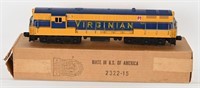 LIONEL 2322 VIRGINIAN DIESEL ENGINE w/ BOX