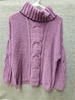 Seven 7 Chenille Sweater Purple , Size Medium