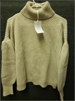 FA Cowl Neck Pleat Sweater, Color White