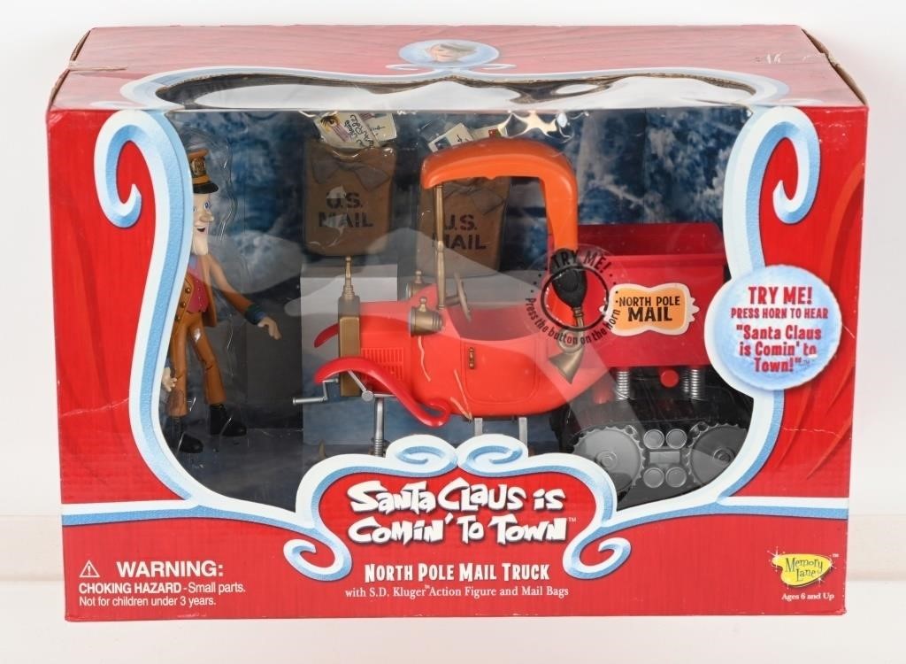NORTH POLE MAIL TRUCK , S.D. KLUGER w/ BOX