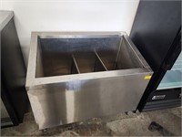 3 Compartments ss ice bin