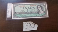 1954 Canada One Dollar bill