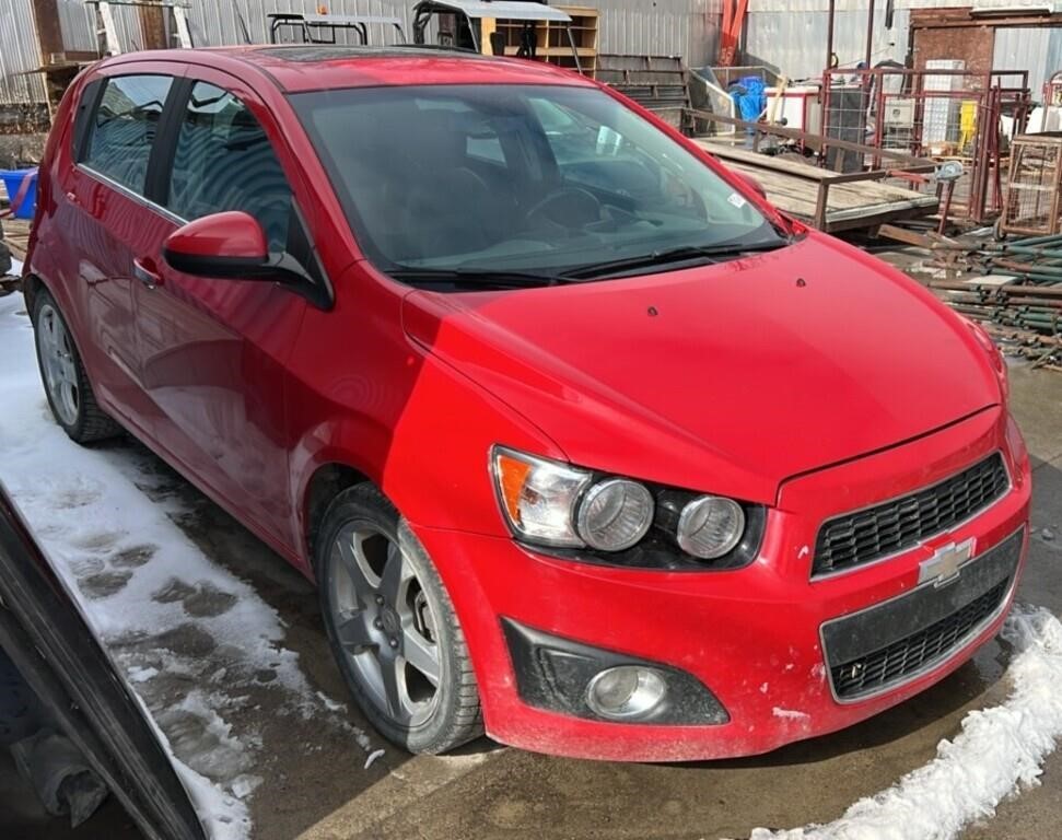 2012 CHEV SONIC LTZ HATCHBACK 4 Door Car. 4