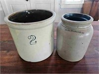 2 Gallon Stoneware Crock & Pickling Jar
