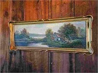 Antique Oil on Canvas - Signed F.H. Robertson