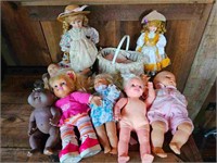 Grouping of Dolls