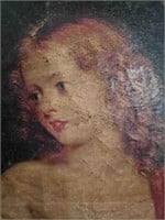 Early Antique Oil on Canvas Painting