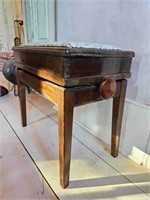 Antique Mahogany Adjustable Piano Bench
