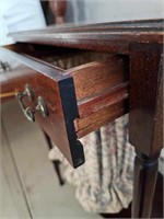 19th C. Mahogany Sewing Table