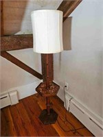 Vintage Floor Lamp w/ Wooden Shelf