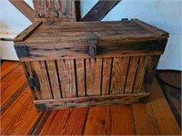Antique Wooden Storage Chest