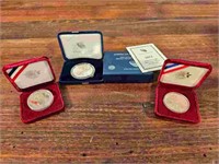 3pc. Proof Set Silver Dollar Coins
