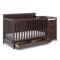 Graco Hadley 5-in-1 Crib/Changer  Espresso