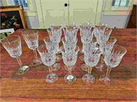 18pc Waterford Crystal Lismore Stemware Set for 8
