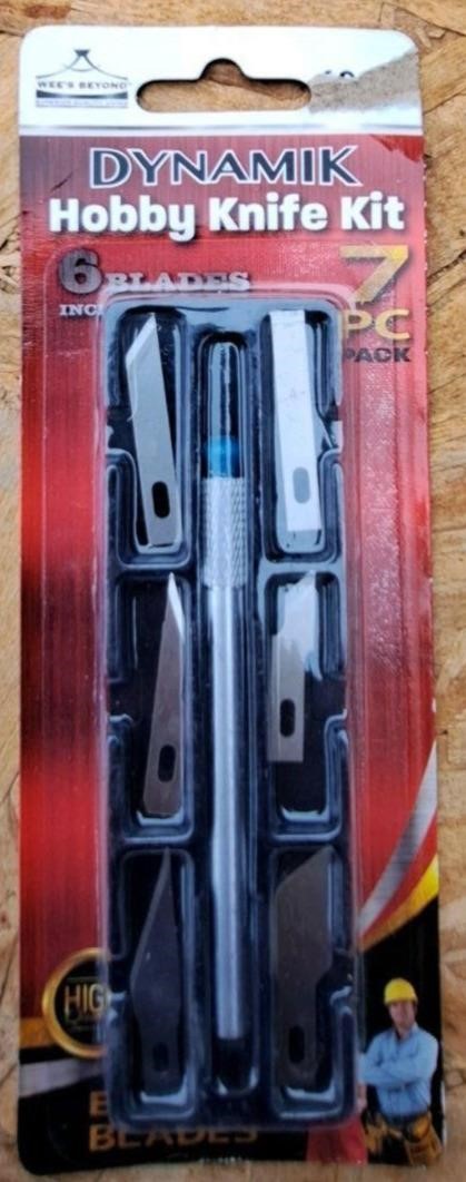 $12 Hobby Knife Set 7pc (6 blades)