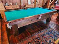 Antique Brunswick Balke Collender Co Pool Table