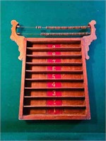 Antique Billiard Scoreboard & Ball Rack