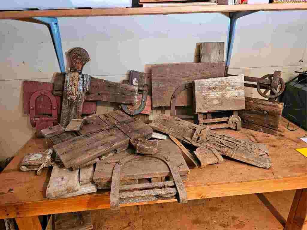 Lot of Reclaimed Antique Barn Door Hardware