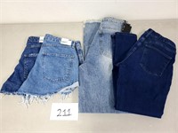 New Women's Jeans and Shorts - size 29 and 8