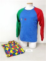 UNIF Colorblock Sweatshirt + Harlequin Pants