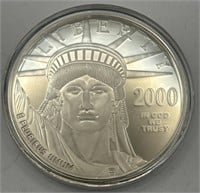 (KC) 4 oz Silver Statue of Liberty Layered in