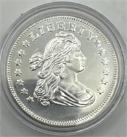 (JJ) Silver Draped Bust Round Coin