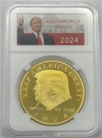 (KC) 2024 Gold Donald Trump Coin