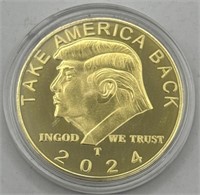 (KC) 2024 Gold Donald Trump Coin