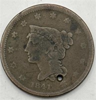 (KC) 1841 Large One Cent Coin