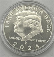 (KC) 2024 Silver Donald Trump Coin